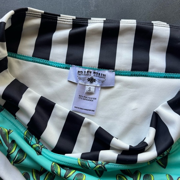 Cactus & Stripes Bathing Suit Bottoms Size Small - Picture 2 of 4